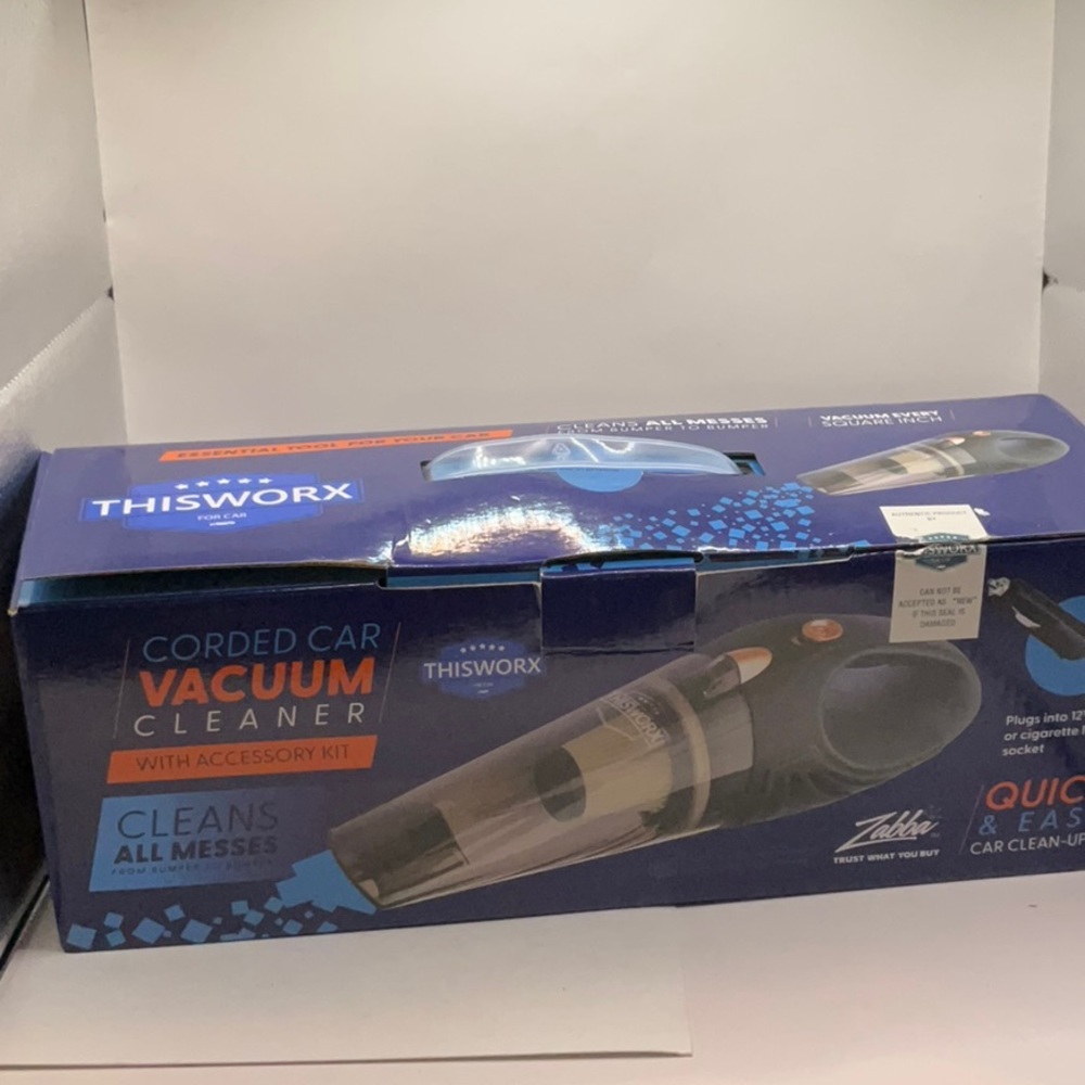 ThisWorx Car Vacuum Cleaner - Car Accessories - Small 12V High Power Handheld **